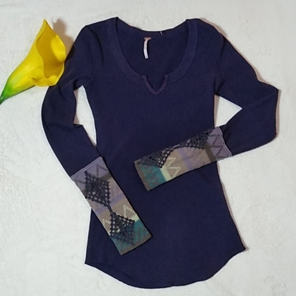 Free People Tops - Free people Long Sleeves purple top
